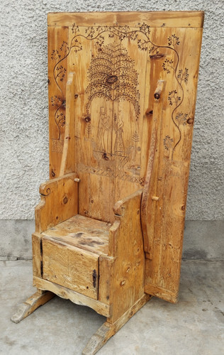 Ancien fauteuil table berger - table,