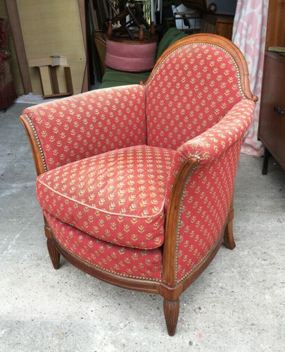 Fauteuil bergère 1920 en - fauteuil,