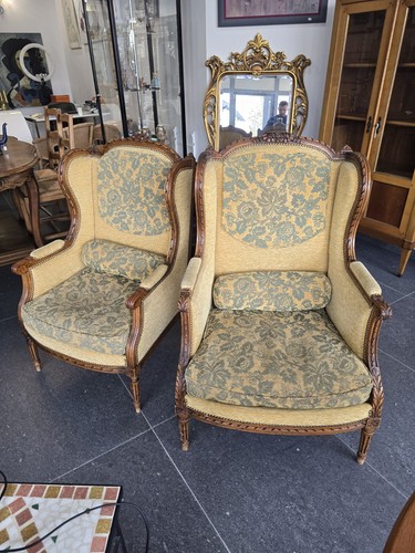 Fauteuils bergères louis - fauteuils,